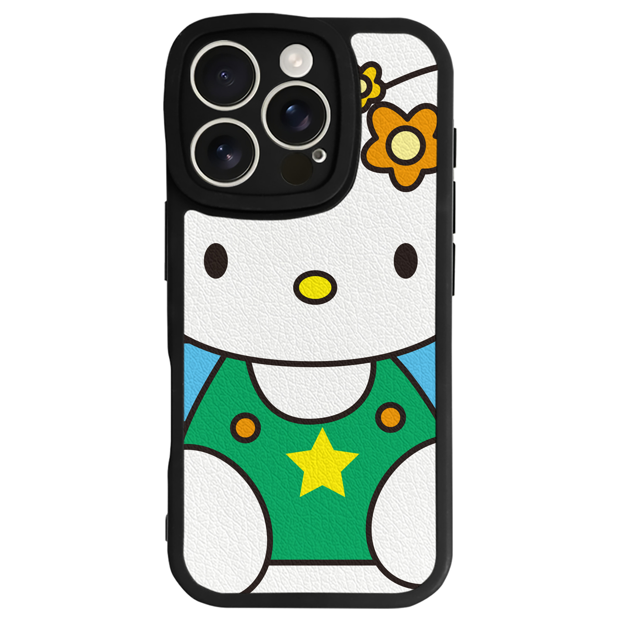 （画像用） Hello Kitty ハローキティ 【iPhone 16シリーズ対応】シリコンスマホケース（レザー調） 材質：シリコン